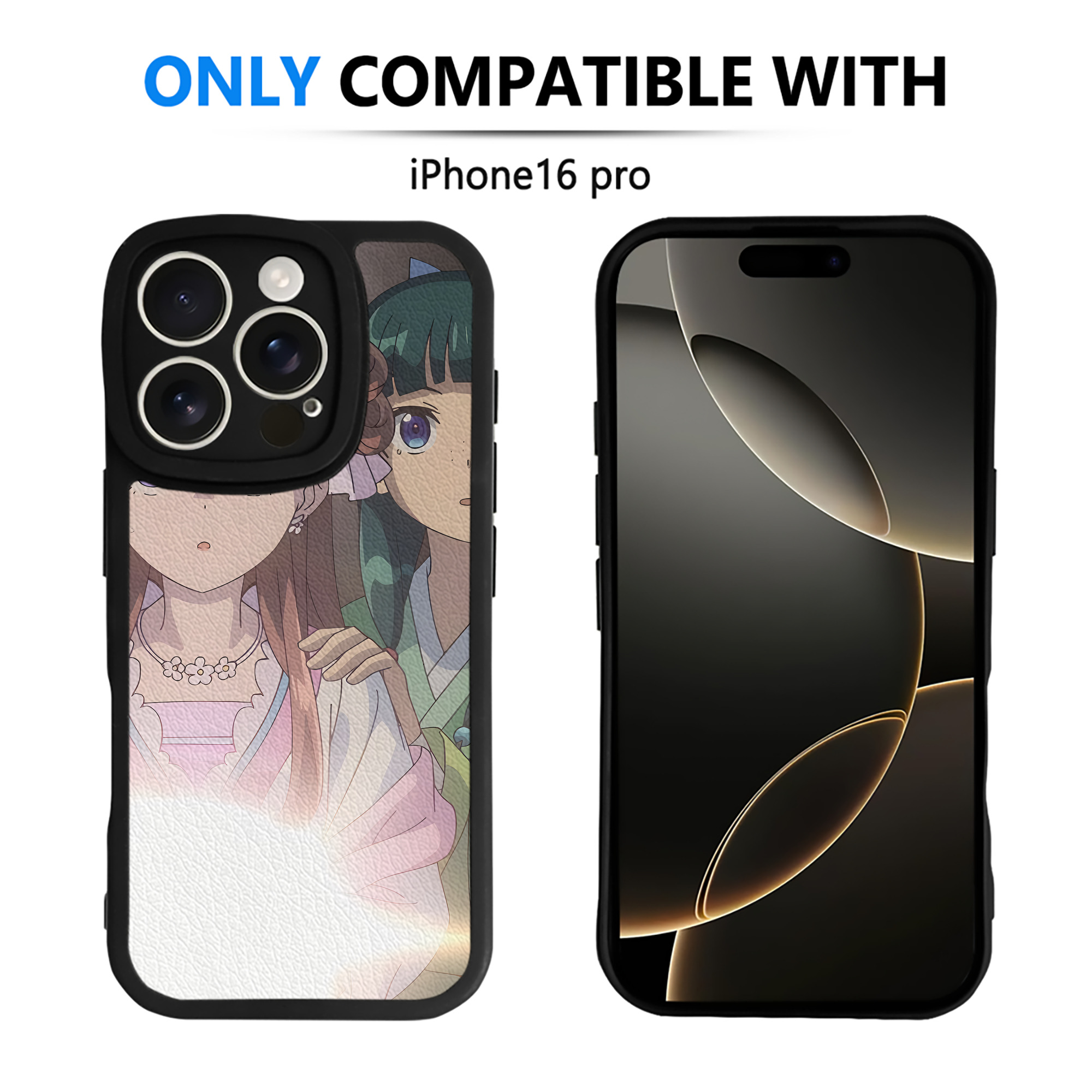 （画像用） 薬屋のひとりごと The Apothecary Diaries 【iPhone 16シリーズ対応】シリコンスマホケース（レザー調） 材質：シリコン